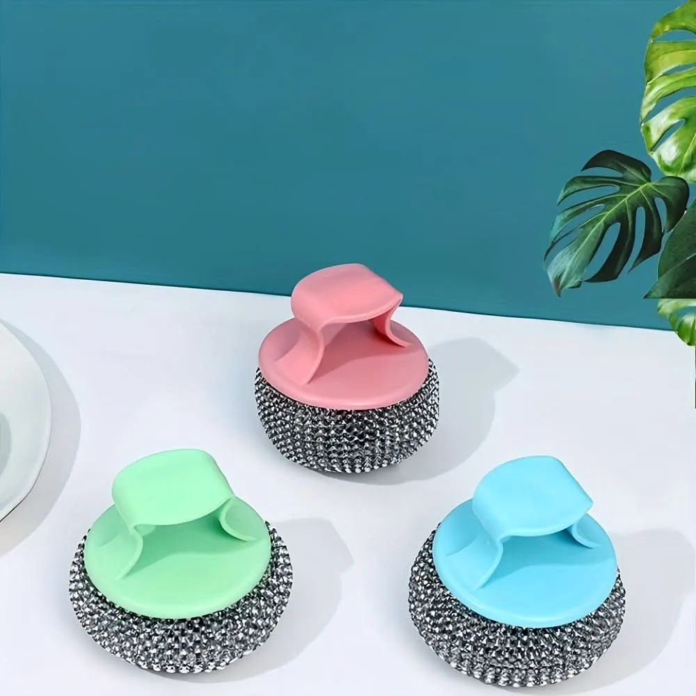 10-Pack Stainless Steel Wool Scrubbers Set