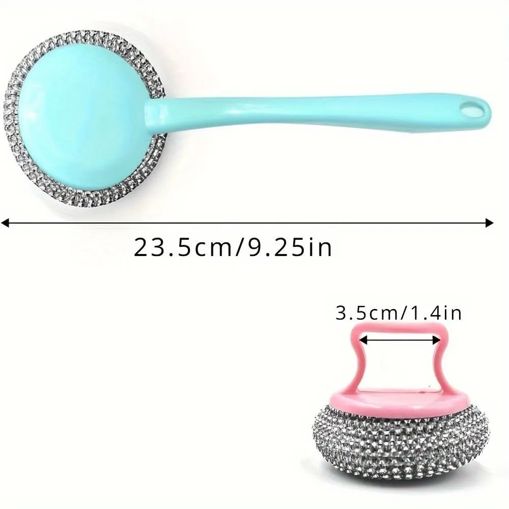 10-Pack Stainless Steel Wool Scrubbers Set