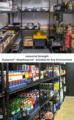 12" x 72" Epoxy Wire Shelving Unit