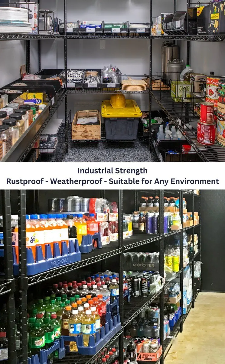 14" x 42" Epoxy Wire Shelving Unit
