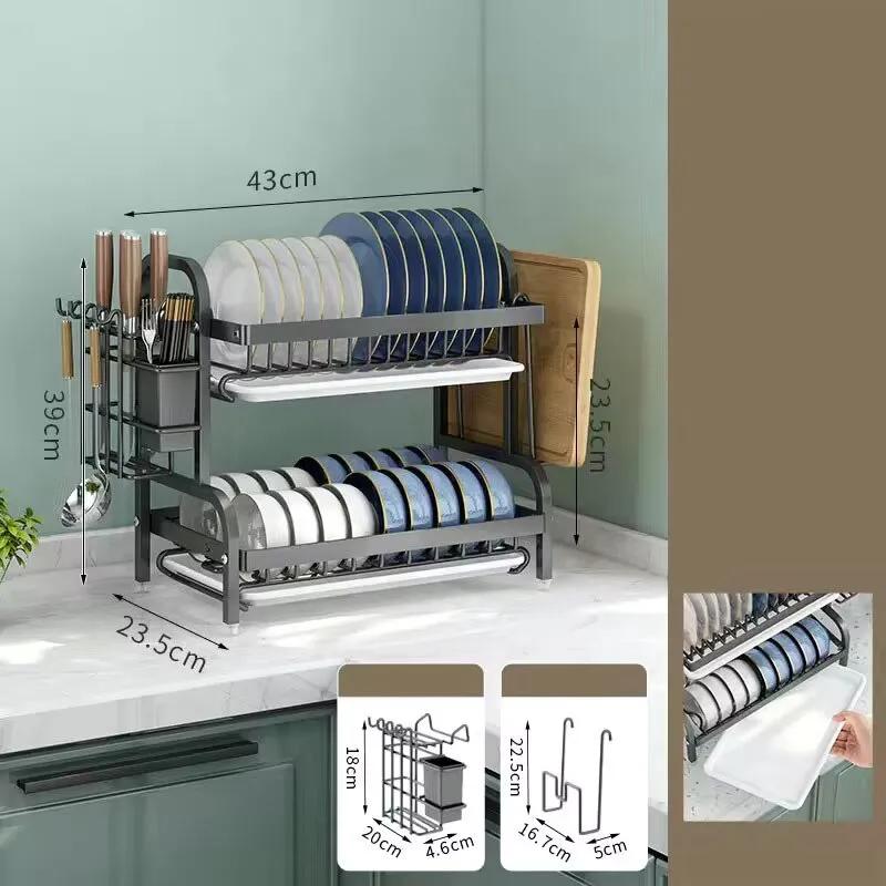 2-Tier Dish Drying Rack