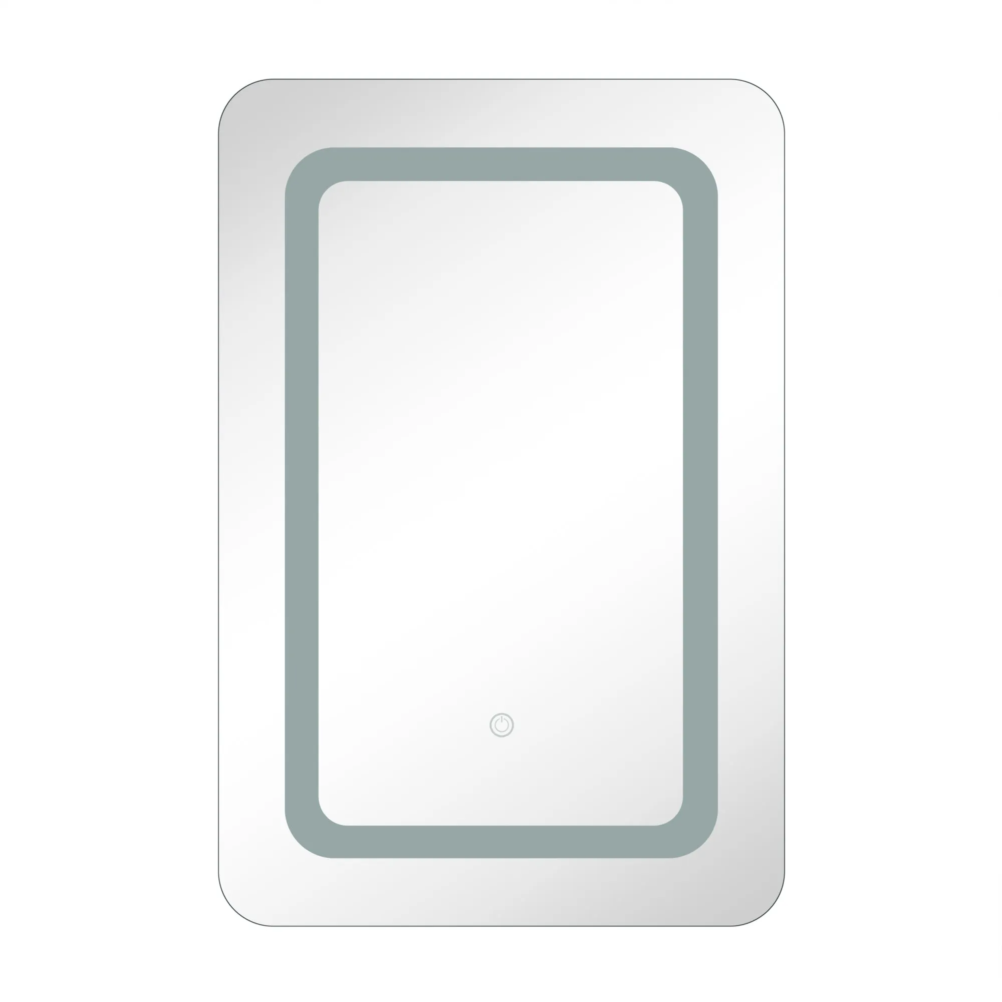 20 in. W. x 30 in. H Rectangular Lighted LED Surface Mount Bathroom Medicine Cabinet with Mirror in White