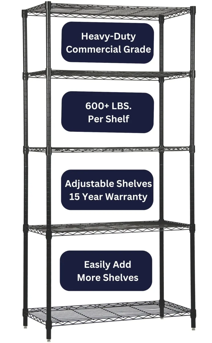 24" x 42" Epoxy Wire Shelving Unit