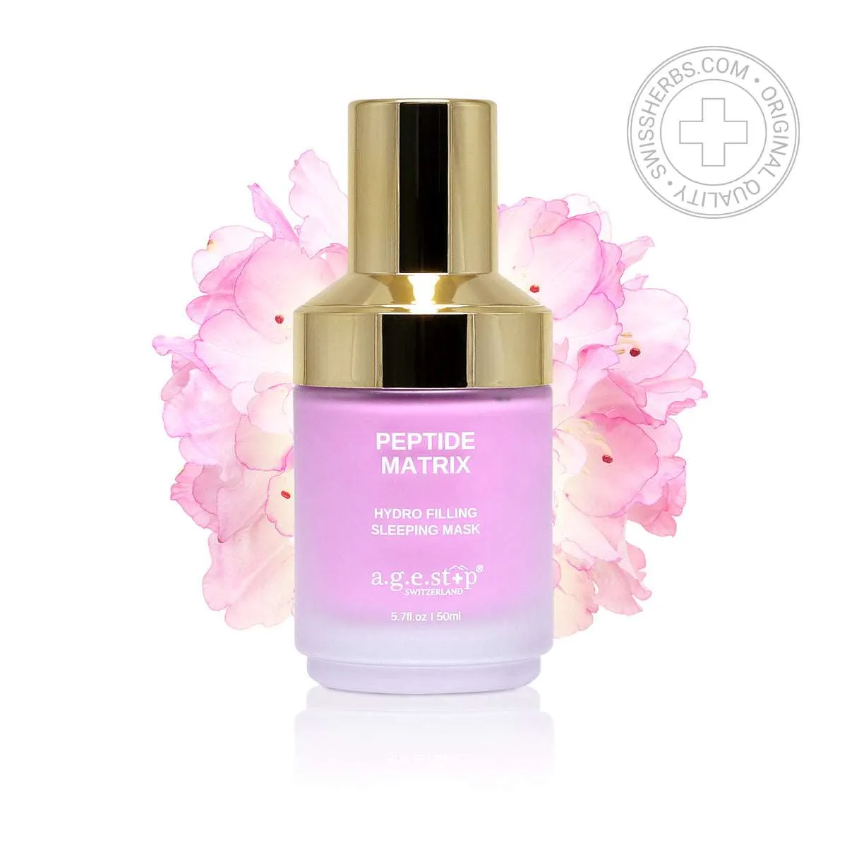 Age Stop, PEPTIDE MATRIX peptide hydrating overnight mask for skin tightening and elasticity, 50 ml.