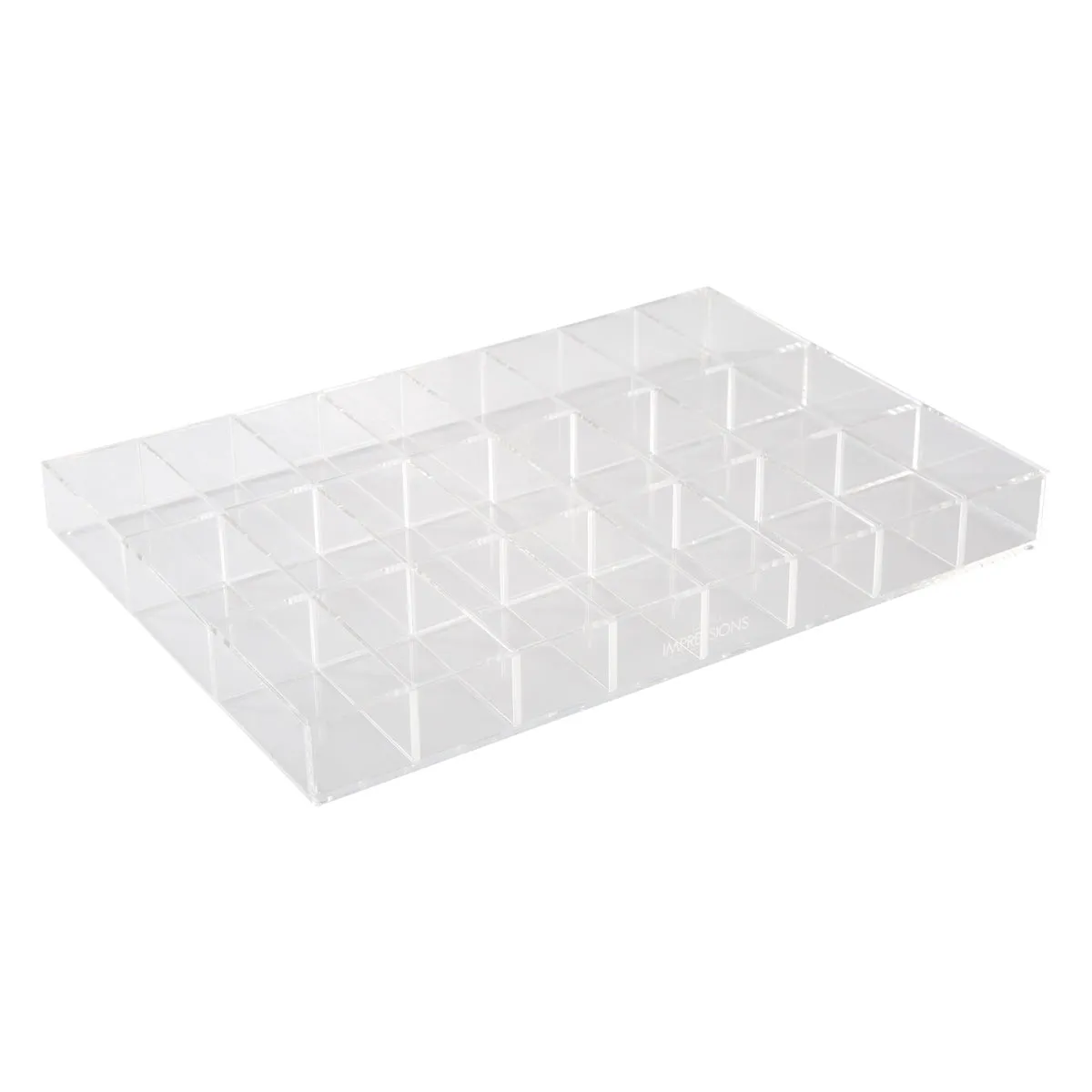 Alexa® Acrylic Makeup Drawer Organizer - Adjustable Dividers, 24 Slots (Wide)