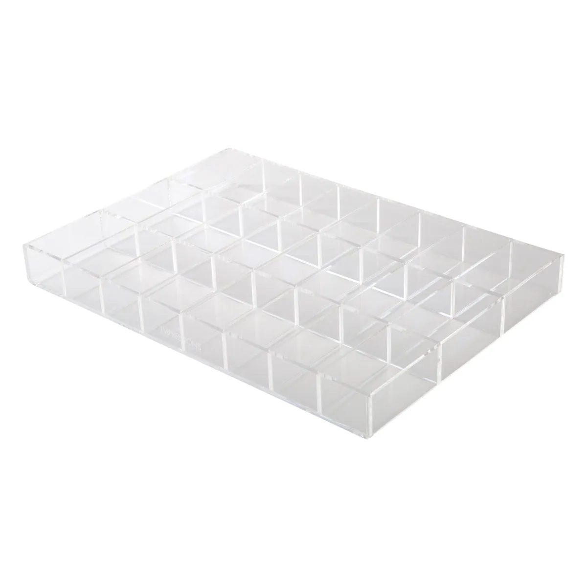 Alexa® Acrylic Makeup Drawer Organizer - Adjustable Dividers, 24 Slots (Wide)