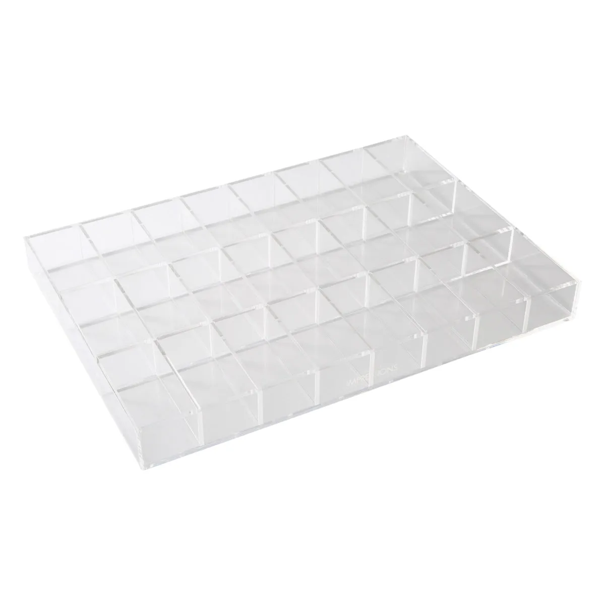 Alexa® Acrylic Makeup Drawer Organizer - Adjustable Dividers, 24 Slots (Wide)