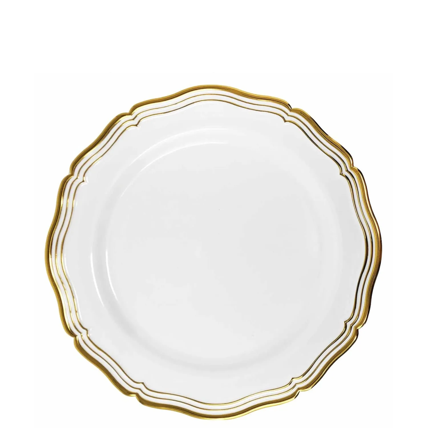 Aristocrat Collections Salad Plate White & Gold 7.5"