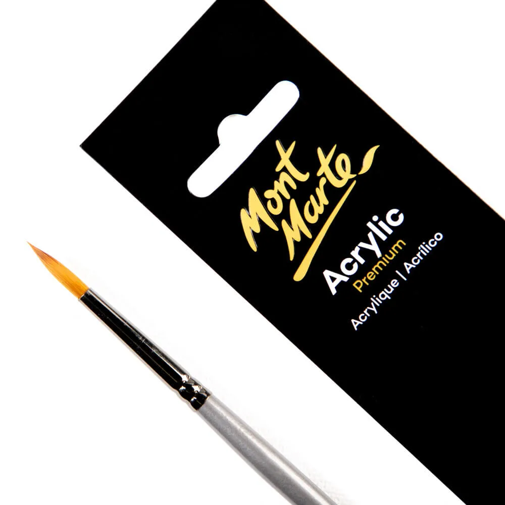Artist Acrylic Brush Taklon Round 6