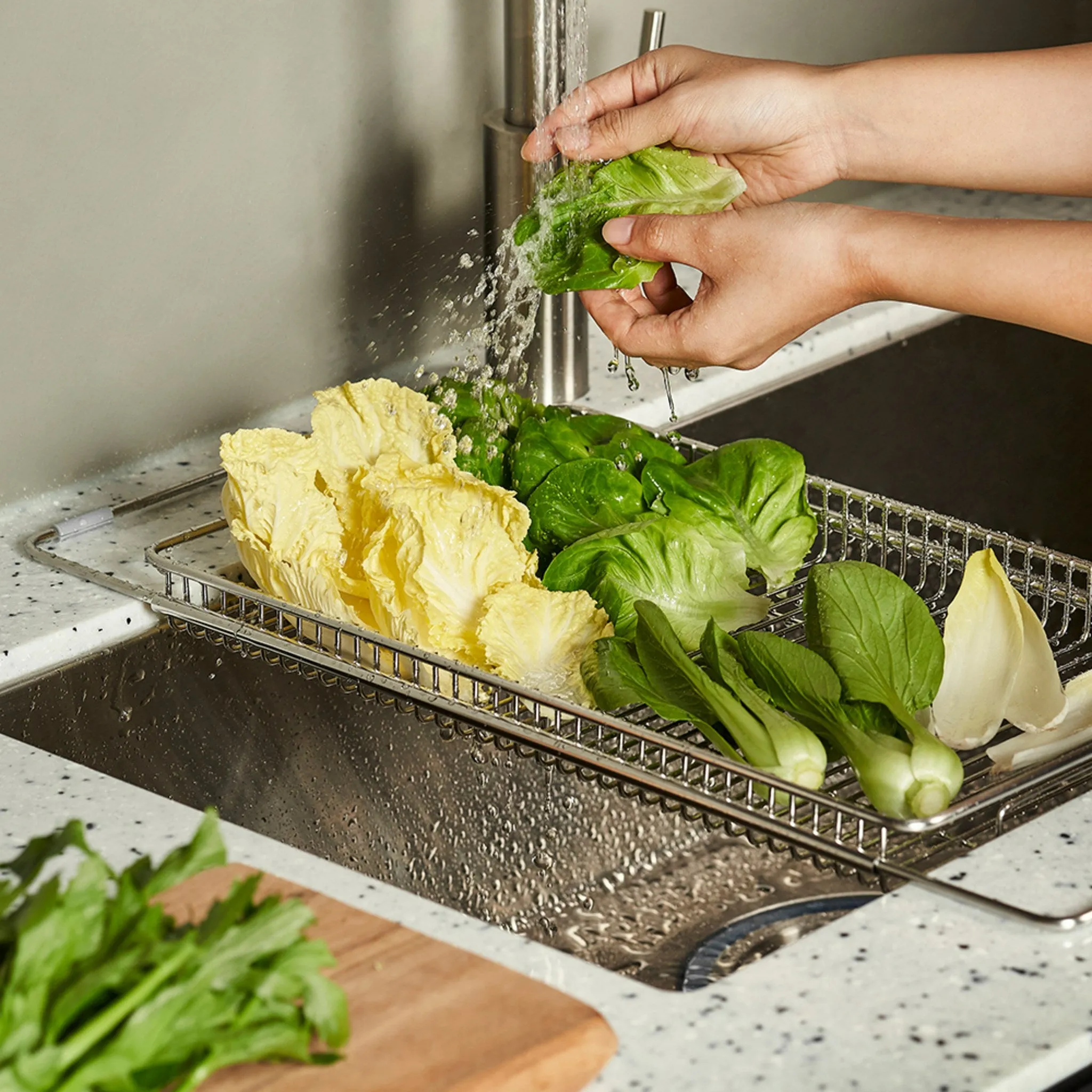Bargainsteiger All-Stainless Wire Sink Plate - Dish Drying Rack - 🏆 #90 - Kitchen Essentials - Best of December
