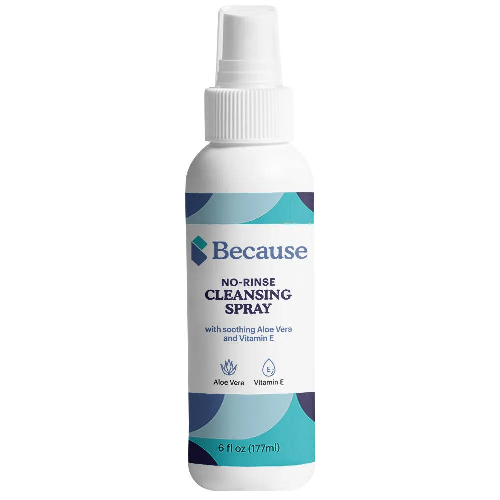 Because No-Rinse Cleansing Spray