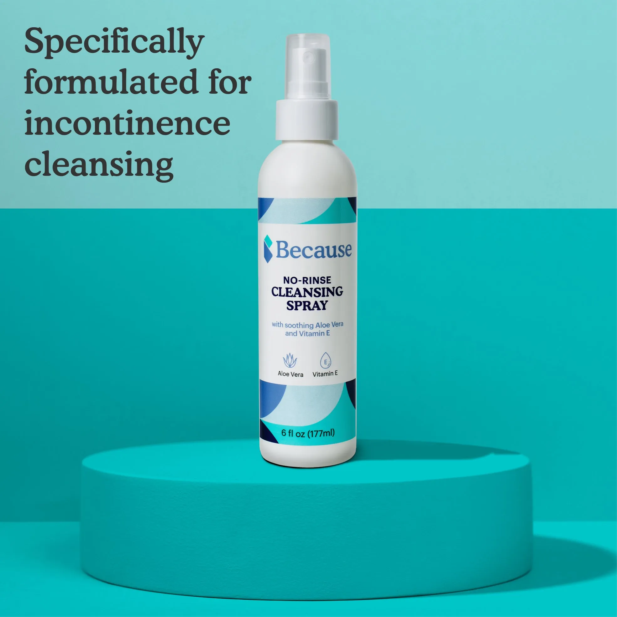 Because No-Rinse Cleansing Spray