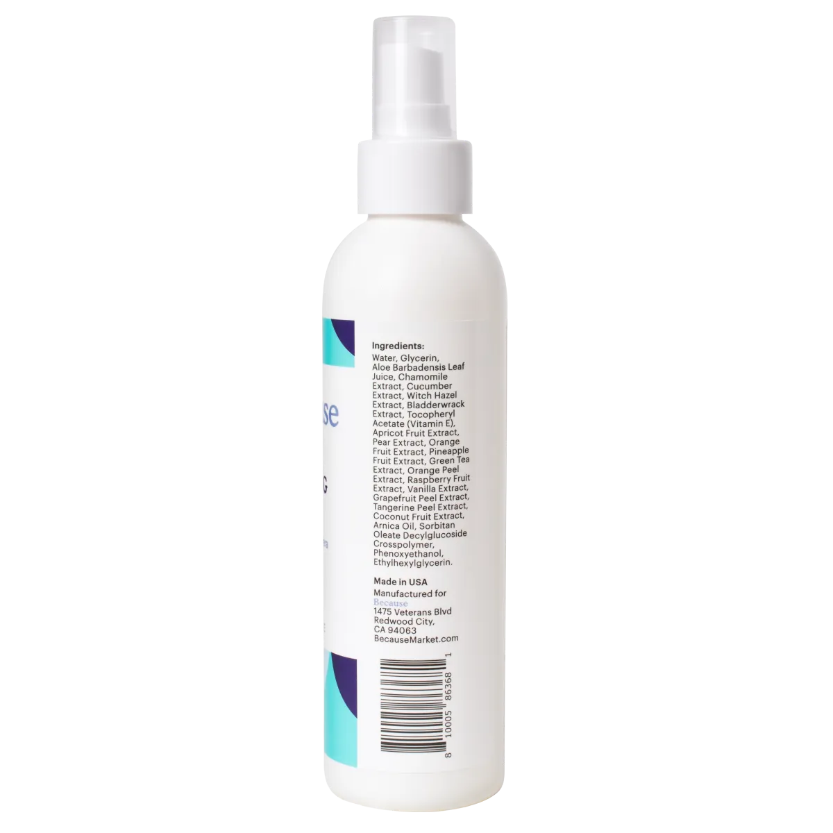 Because No-Rinse Cleansing Spray