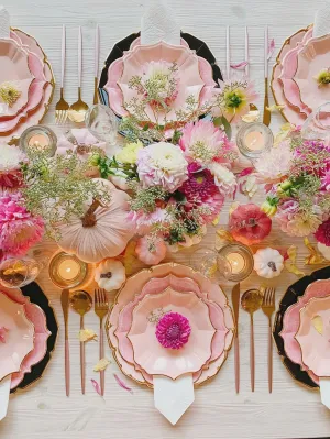 Blush Scalloped Dessert Plates 8pk