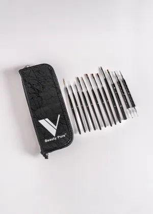 Brush and Tool Kit With Carrying Case