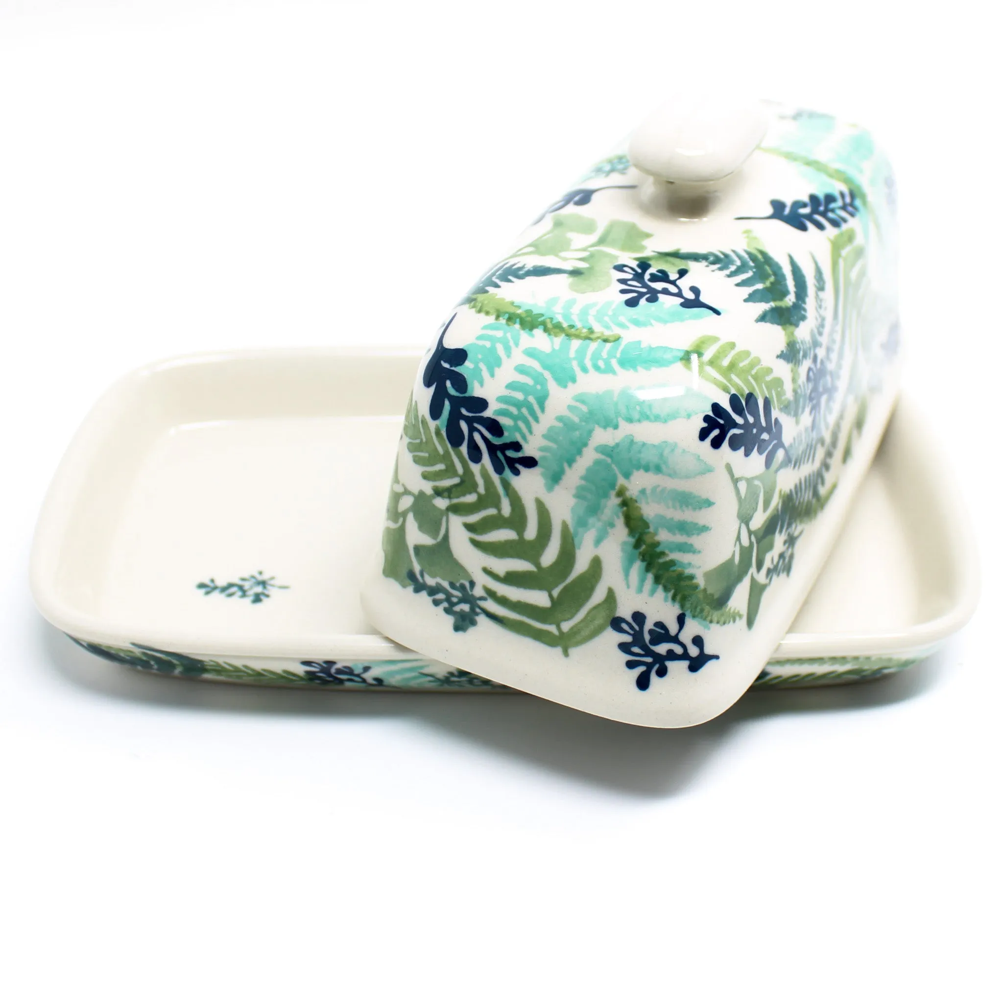 Butter Dish in Ferns