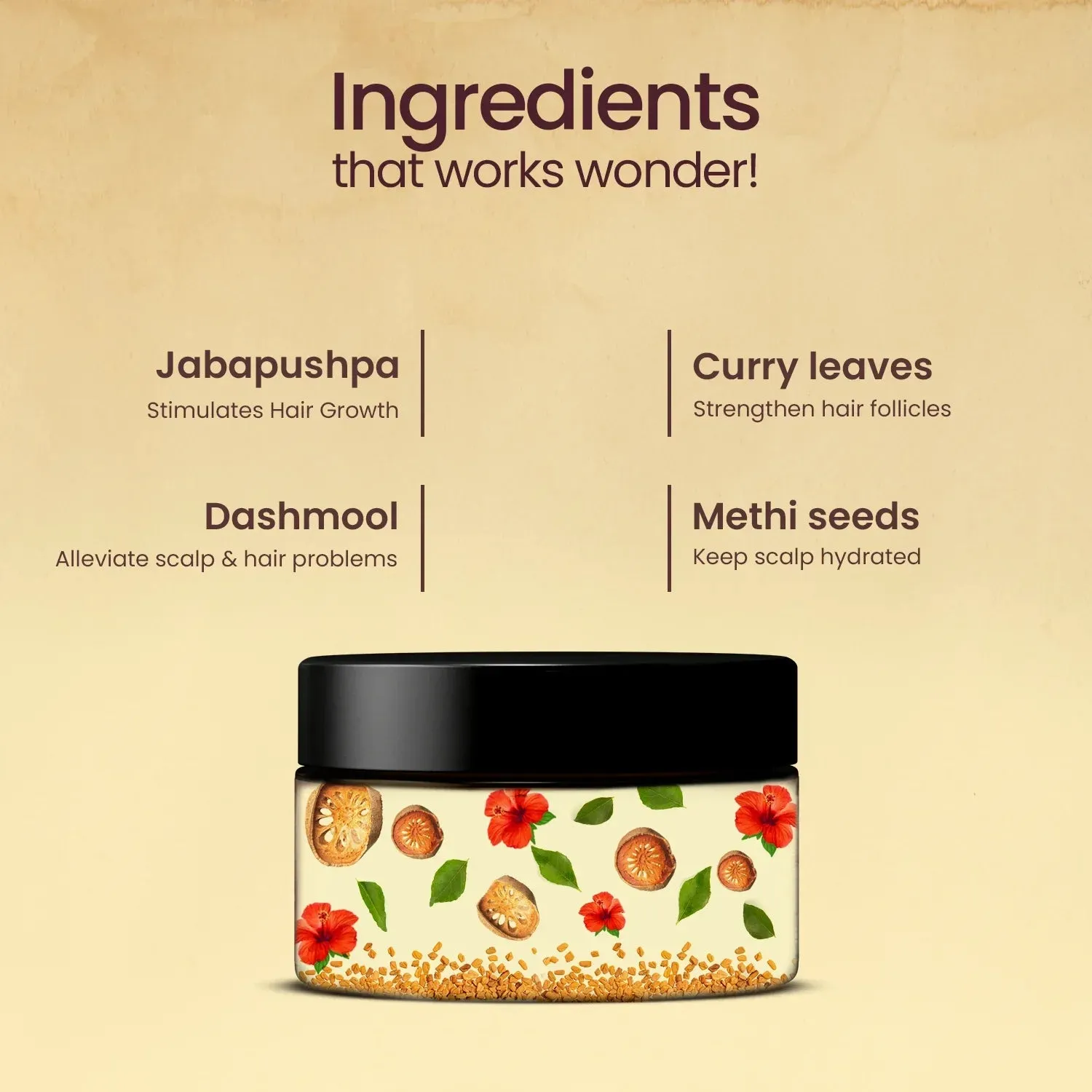 Dashmool Hair Lep - Pre-Shampoo Hair Mask - 60g