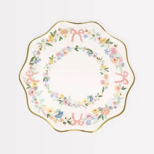 Elegant Floral Side Plates (x 8)