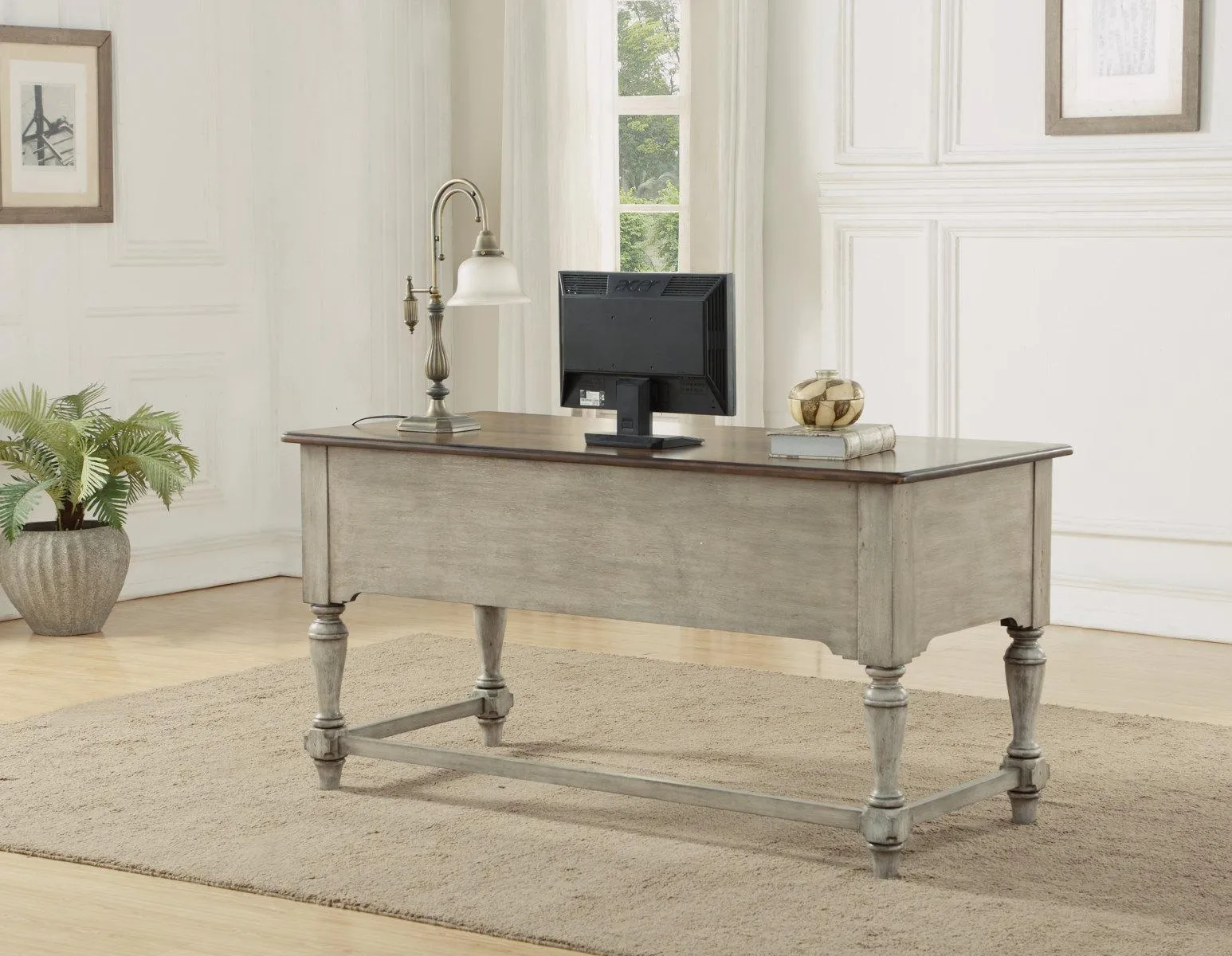 Flexsteel Plymouth Writing Desk in Two-Tone