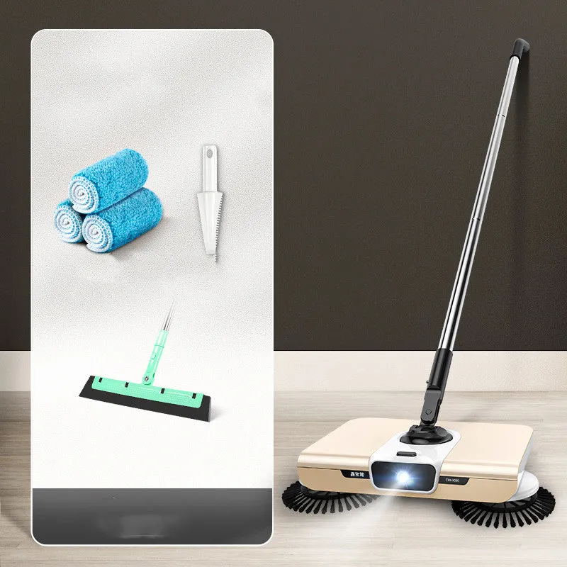 Hand Push Sweeper Broom Wiper, Mopping
