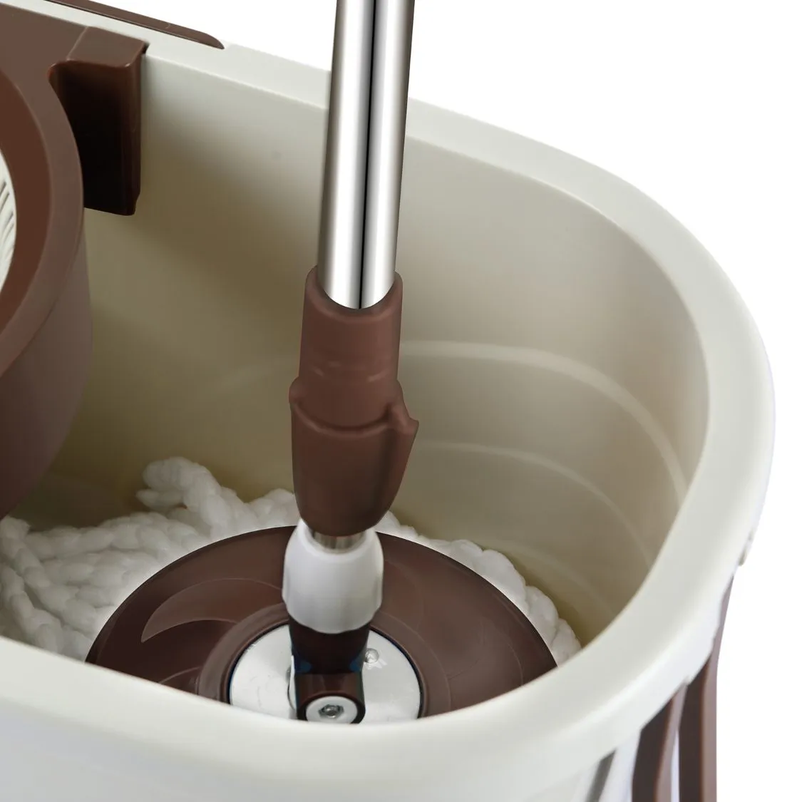 Kleeno Max Clean Deluxe Spin Mop Bucket with Soap Dispenser