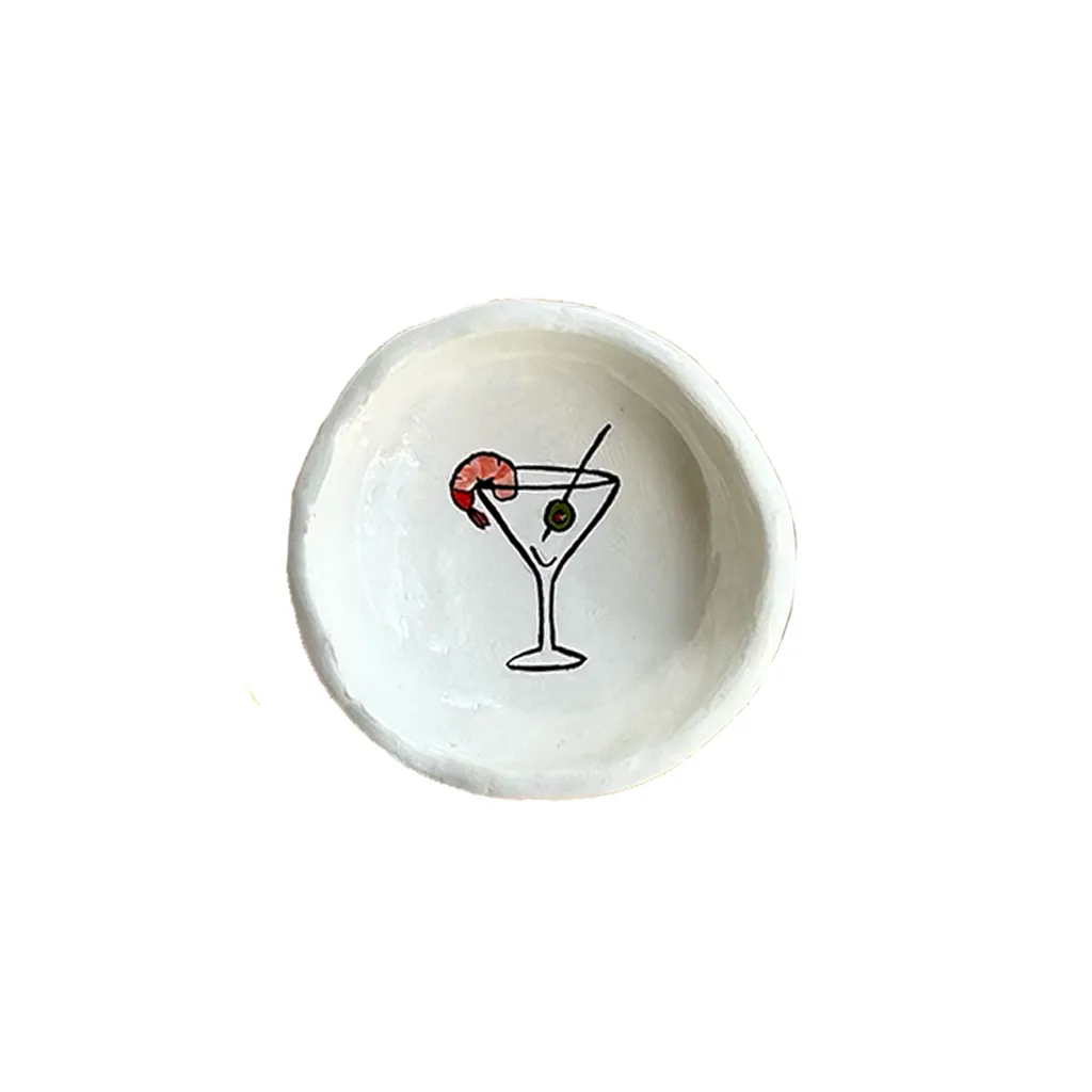 Martini with Shrimp Dish