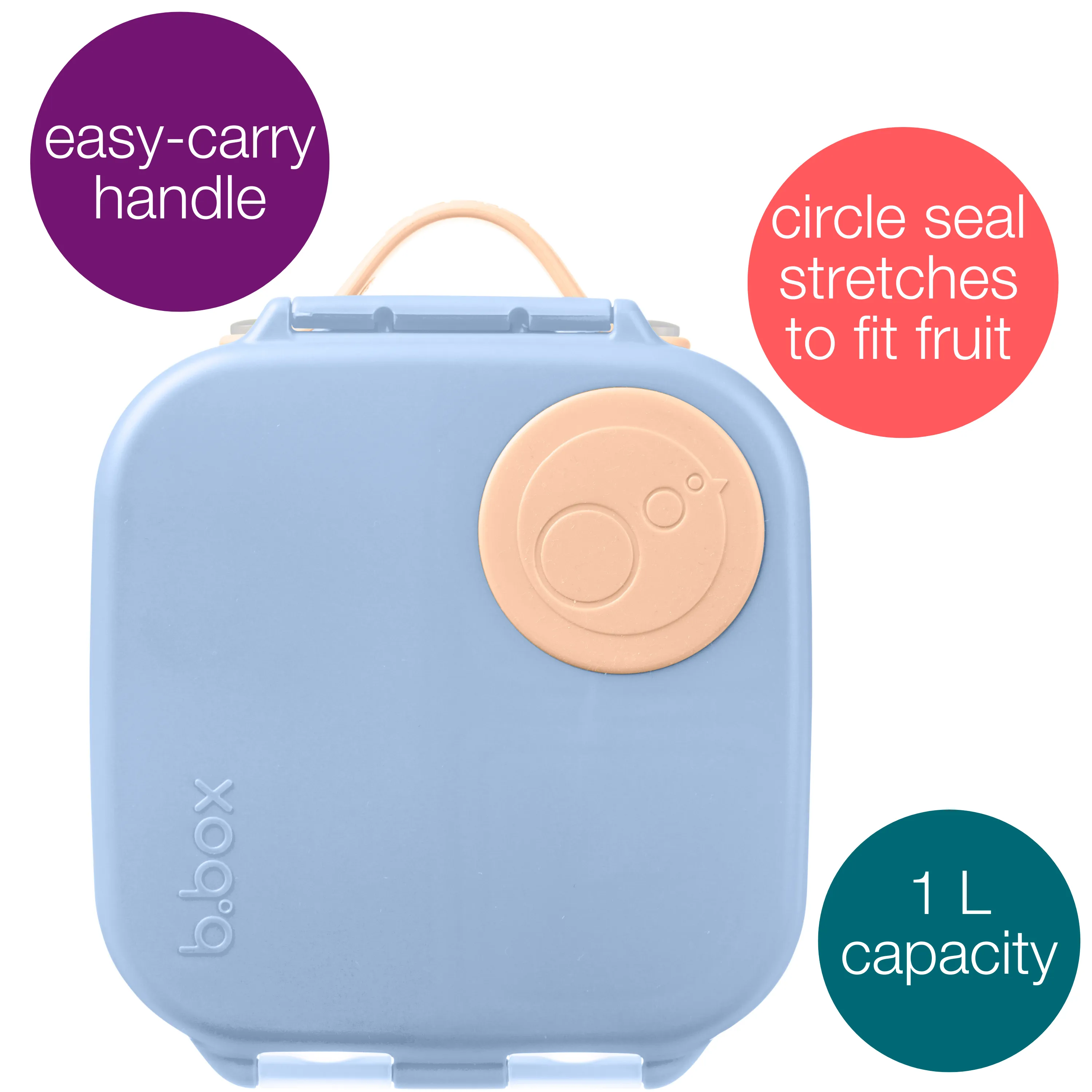 Mini Lunch Box feeling peachy Light Blue
