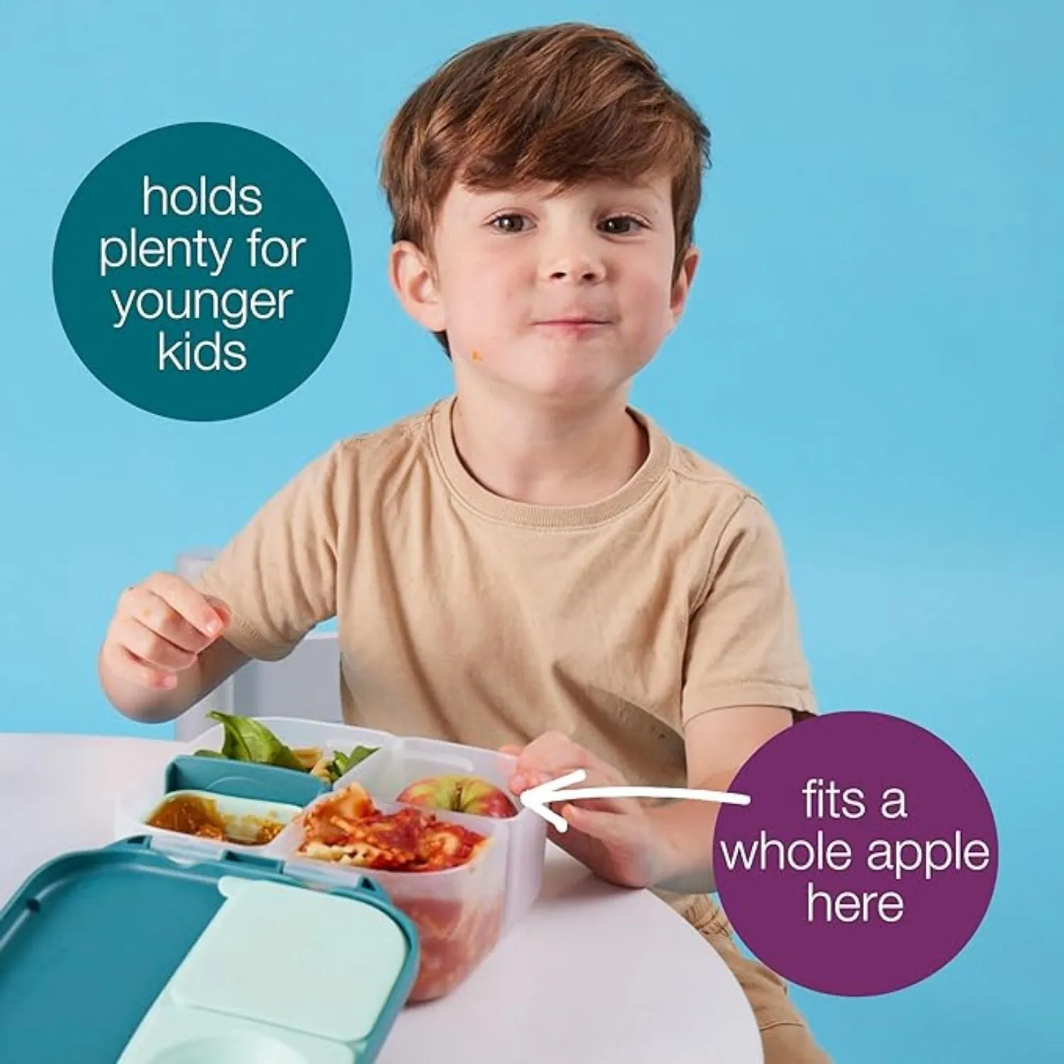 Mini Lunch Box feeling peachy Light Blue