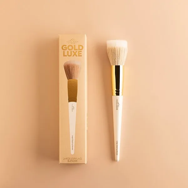 Modelrock Gold Luxe Makeup Brush - Large Stippling Blender Brush