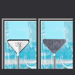 Mop Triangle Head Lengthened And Thick Rod To Clean Glass Ceiling