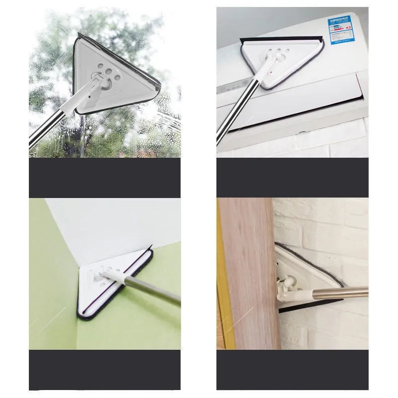 Mop Triangle Head Lengthened And Thick Rod To Clean Glass Ceiling