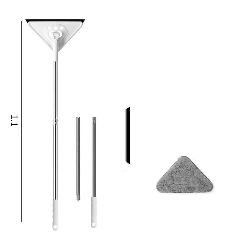 Mop Triangle Head Lengthened And Thick Rod To Clean Glass Ceiling