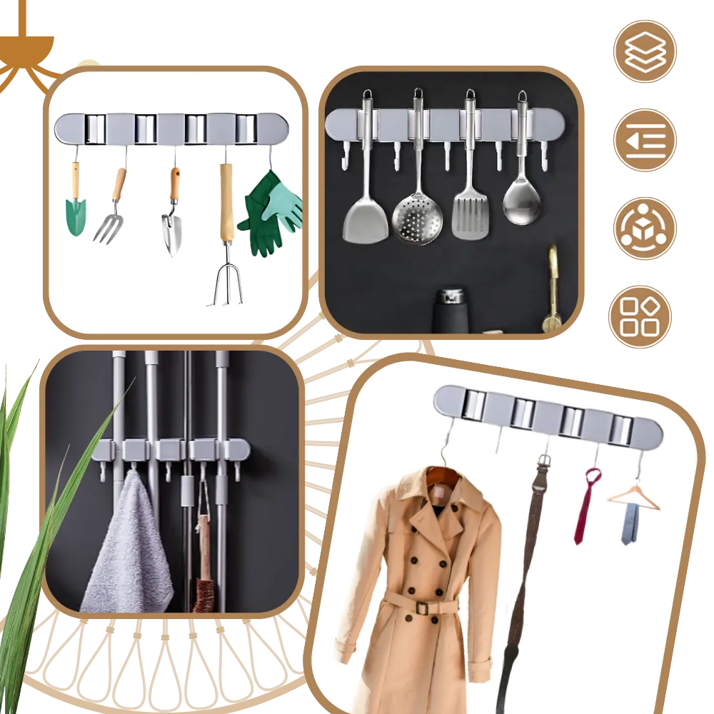 Multifunctional Broom Holder