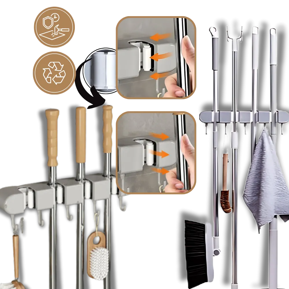 Multifunctional Broom Holder