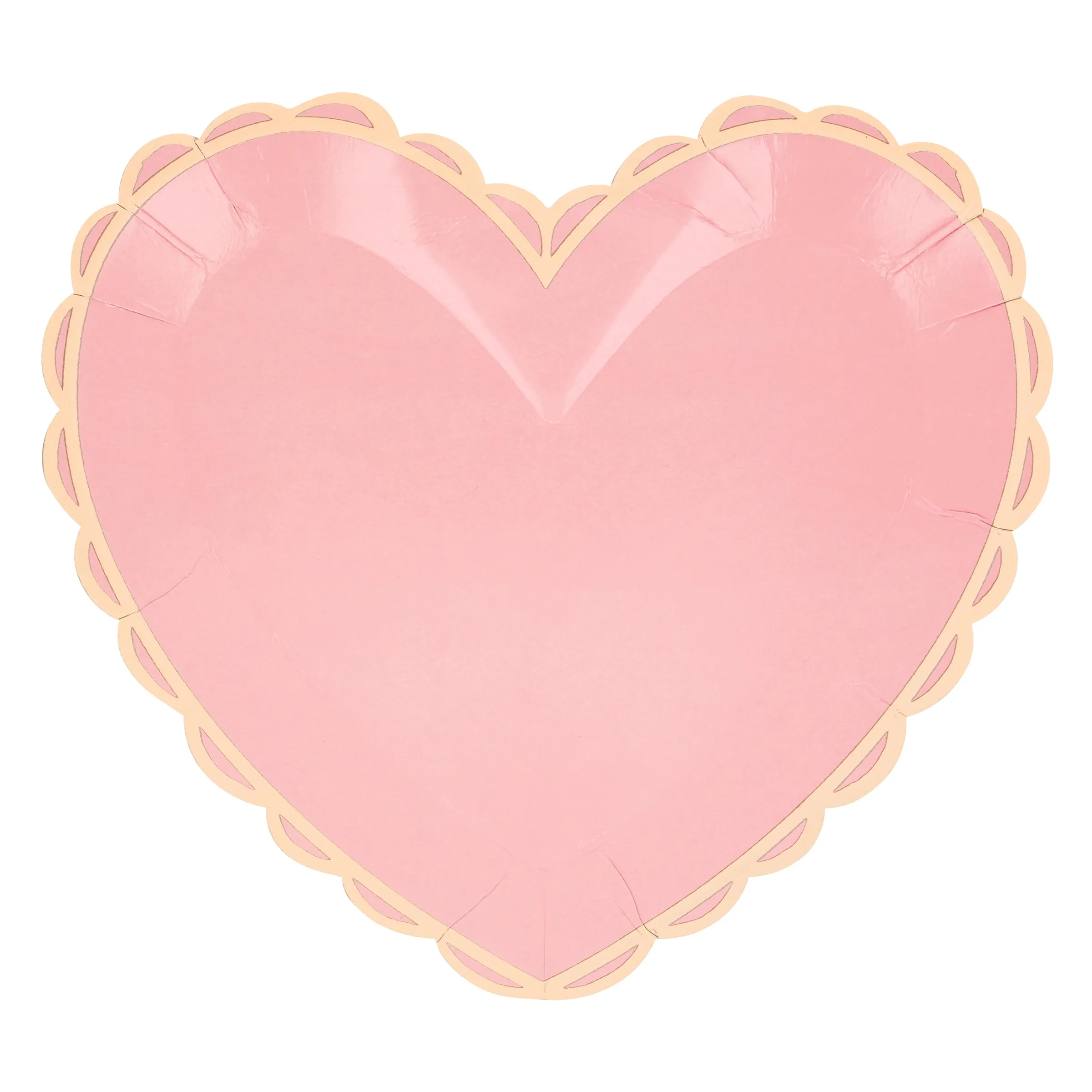Pastel Heart Large Plates (x 8)