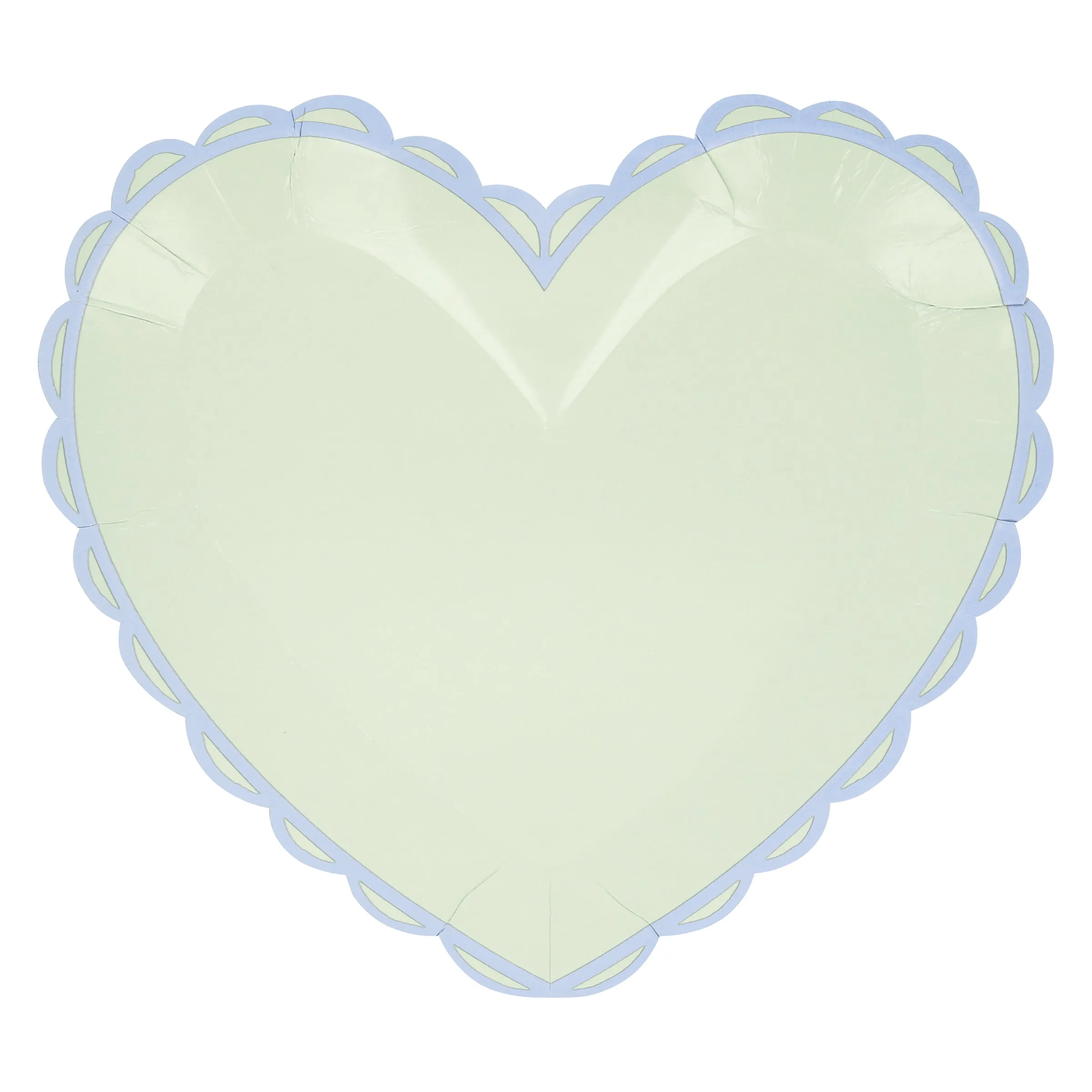 Pastel Heart Large Plates (x 8)