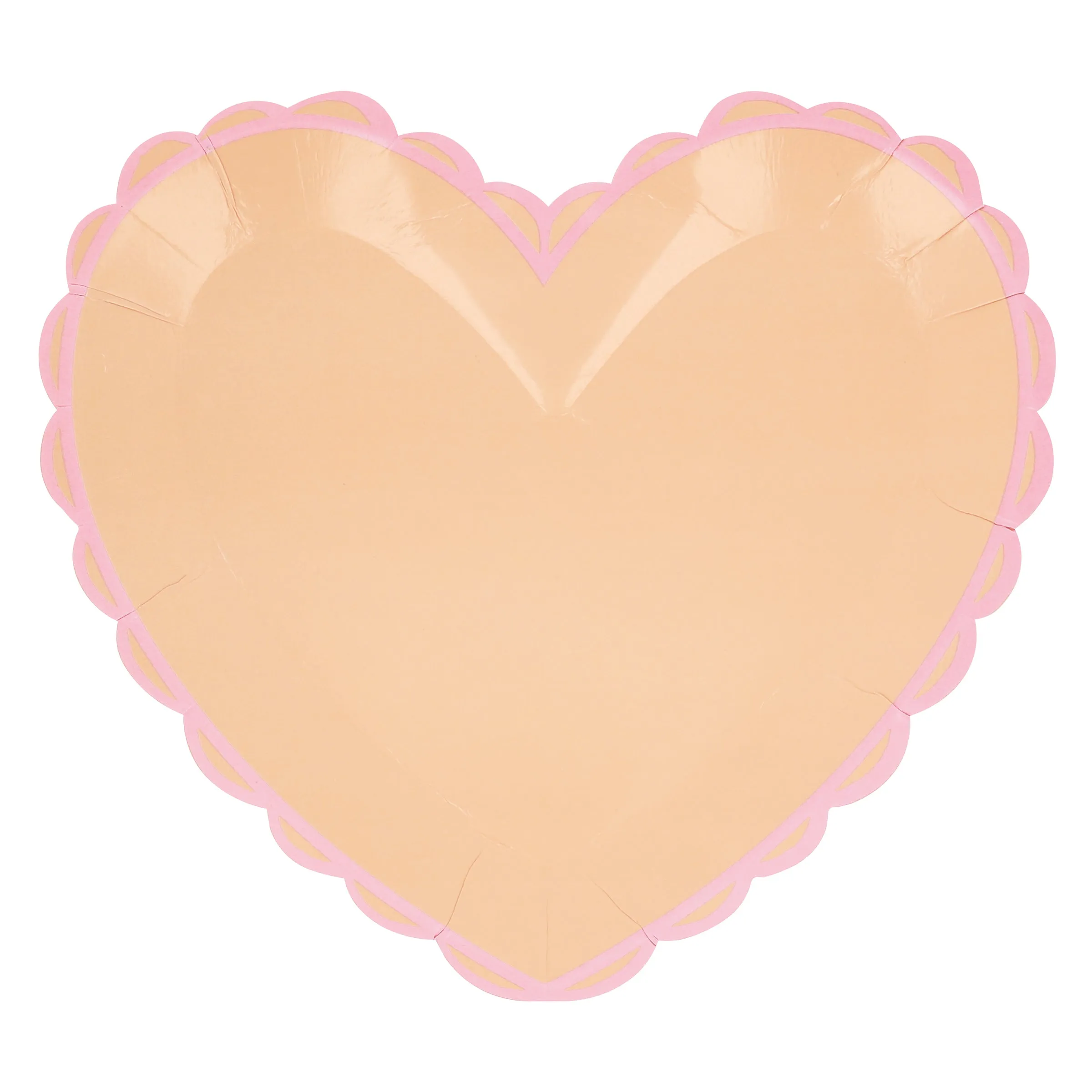 Pastel Heart Large Plates (x 8)