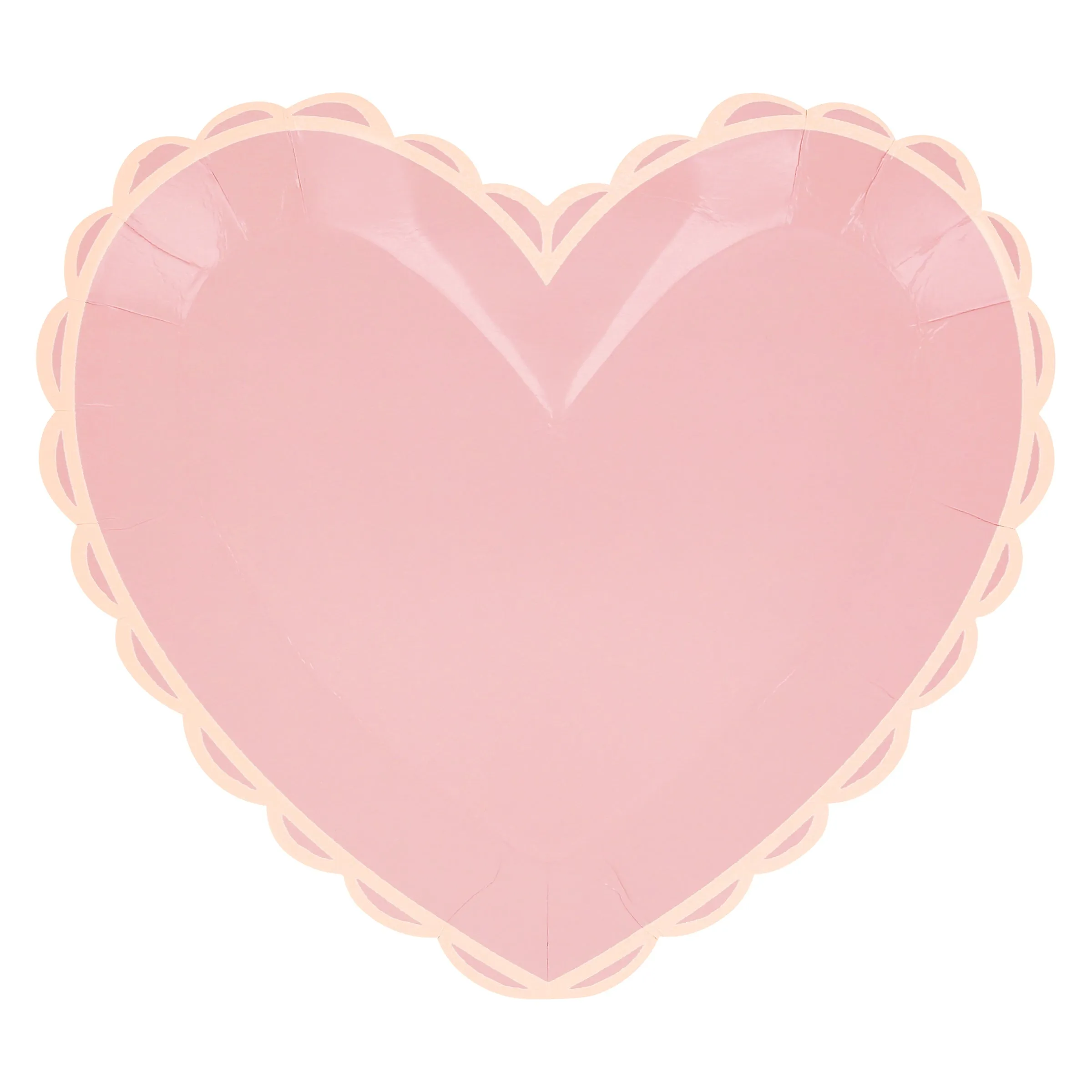 Pastel Heart Large Plates (x 8)
