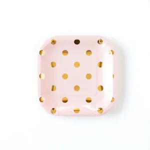 PGB648-Blush Polka Dot Plates