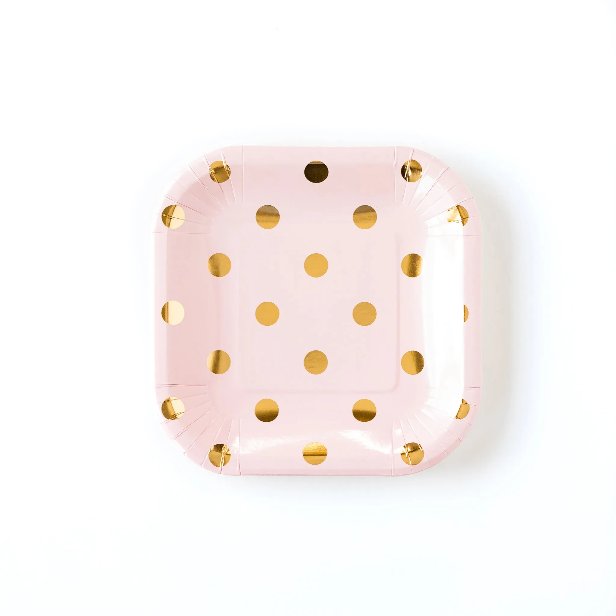 PGB648-Blush Polka Dot Plates