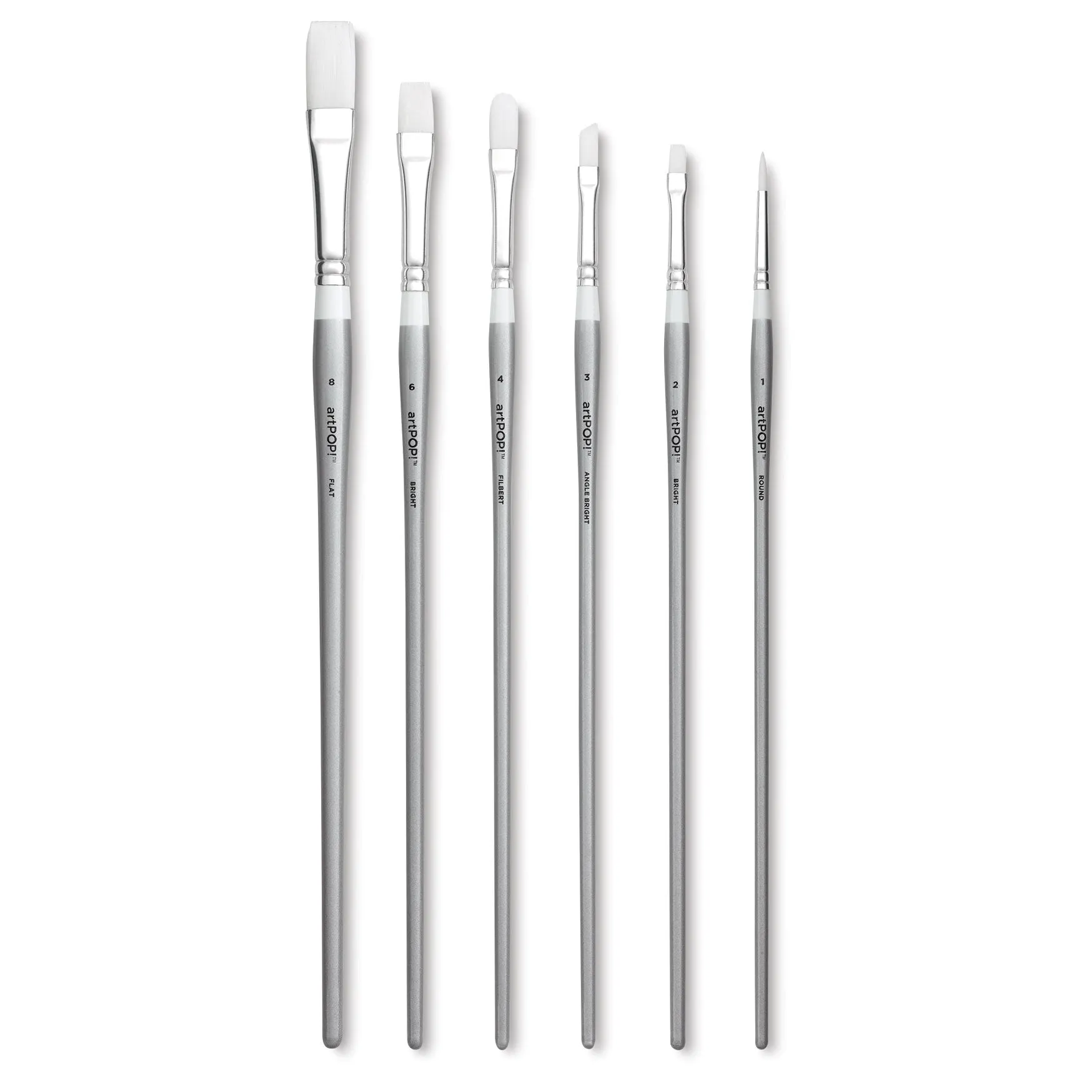 Premium Plus Synthetic Acrylic & Oil Brush Set of 6