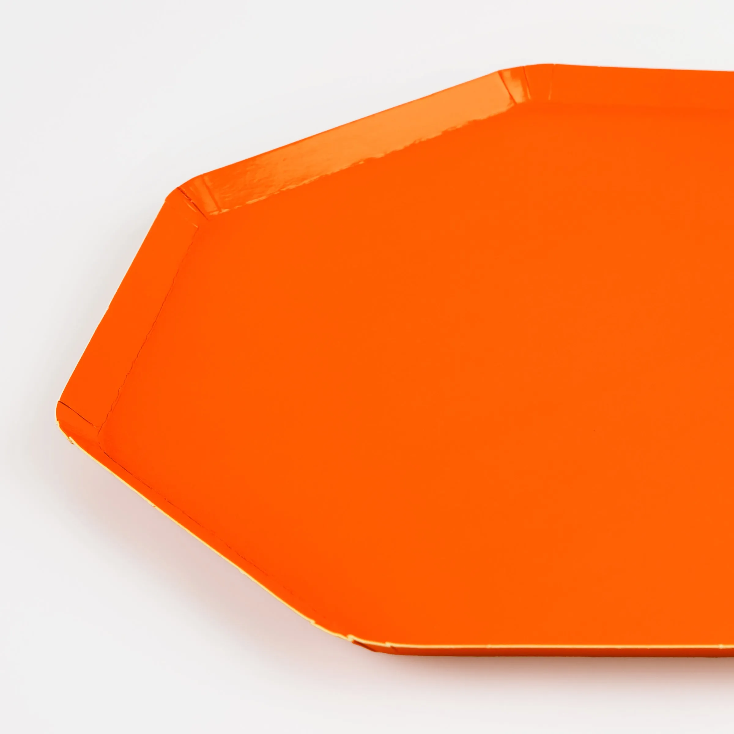 Pumpkin Orange Dinner Plates (x 8)