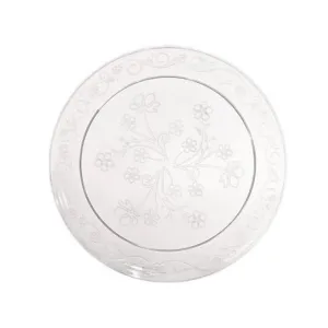 "BULK" D'Vine Plastic Salad Plate Heavyweight Clear 7"