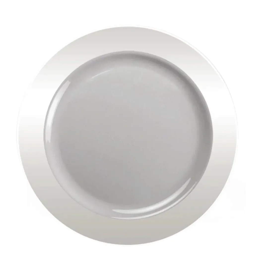 "BULK" Magnificence Heavy weight 9" Plastic Dinner Plate Value pack Clear