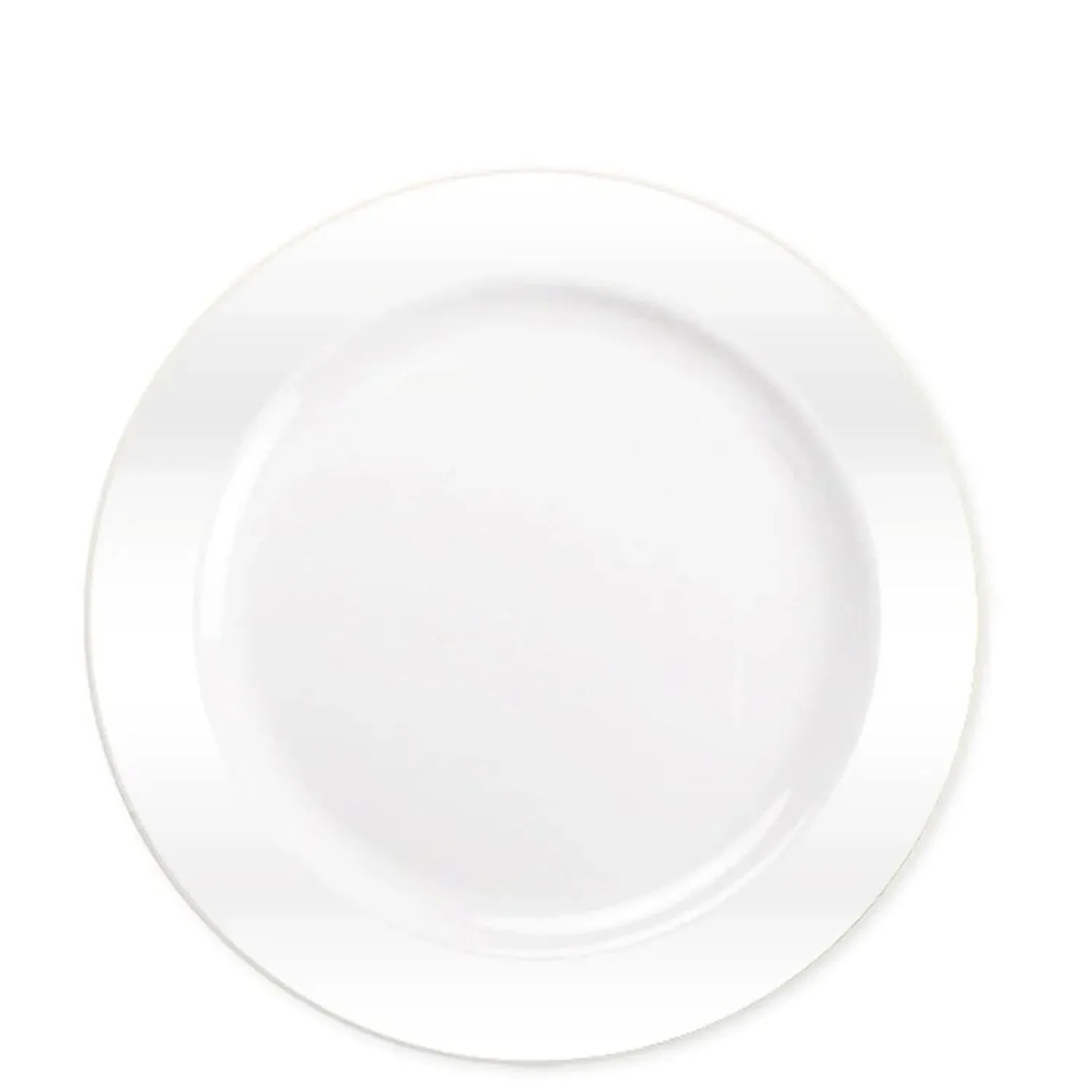 "BULK" Magnificence Heavy weight Plastic 9" Dinner Plate Value pack Pearl White
