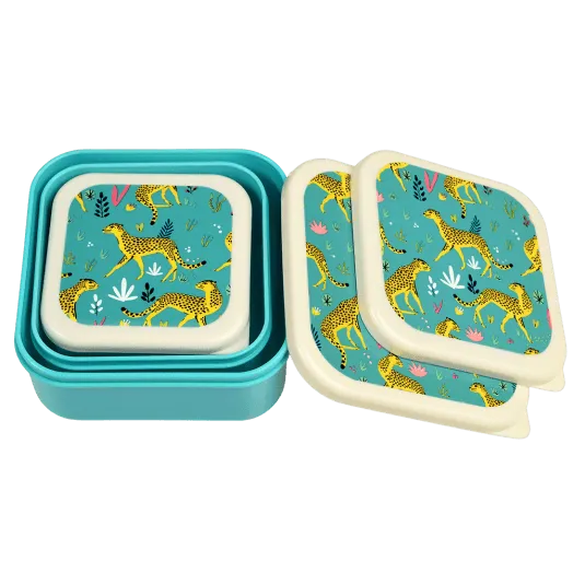 Rex London Cheetah Snack boxes