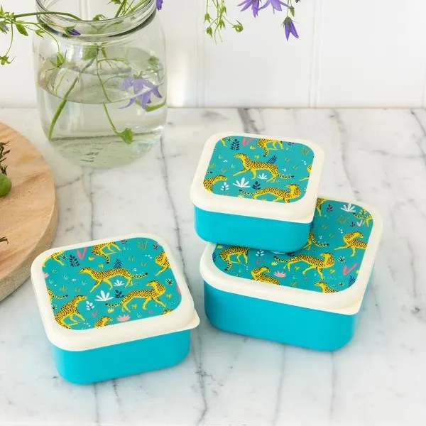 Rex London Cheetah Snack boxes