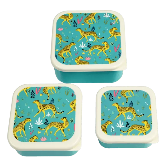 Rex London Cheetah Snack boxes