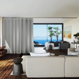 Room Divider Curtain, 9ft Tall X 10ft Wide (Stone White)