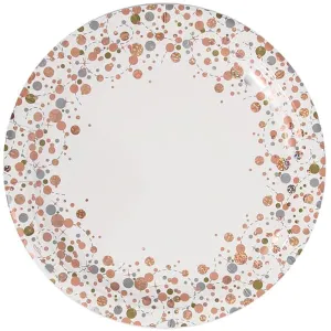 Rose Gold Sparkling Fizz Plates 8pk